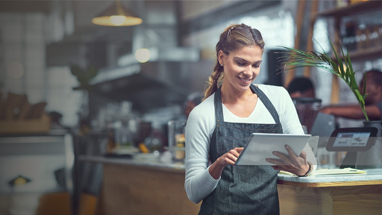 Data dashboard showing company information and services